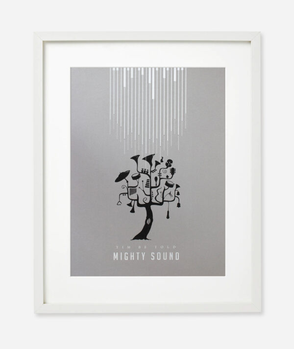 Mighty sound screen print poster